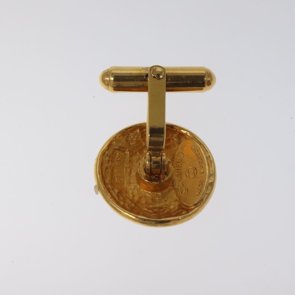 CHANEL Cuffs Metal Gold Tone CC Auth bs22291