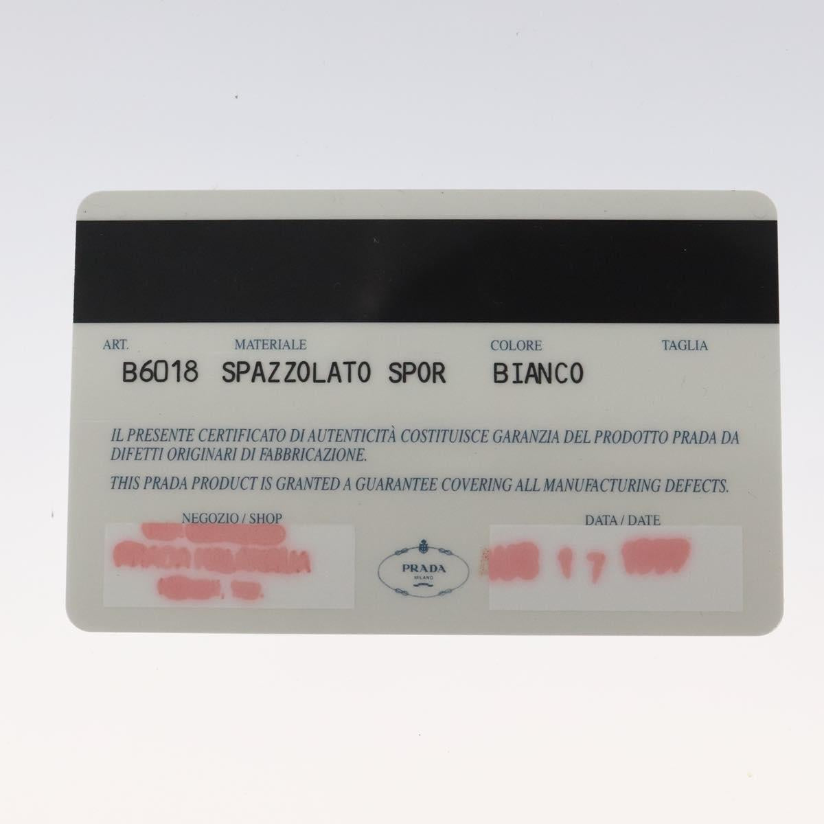 PRADA Hand Bag Patent leather White Auth bs22343