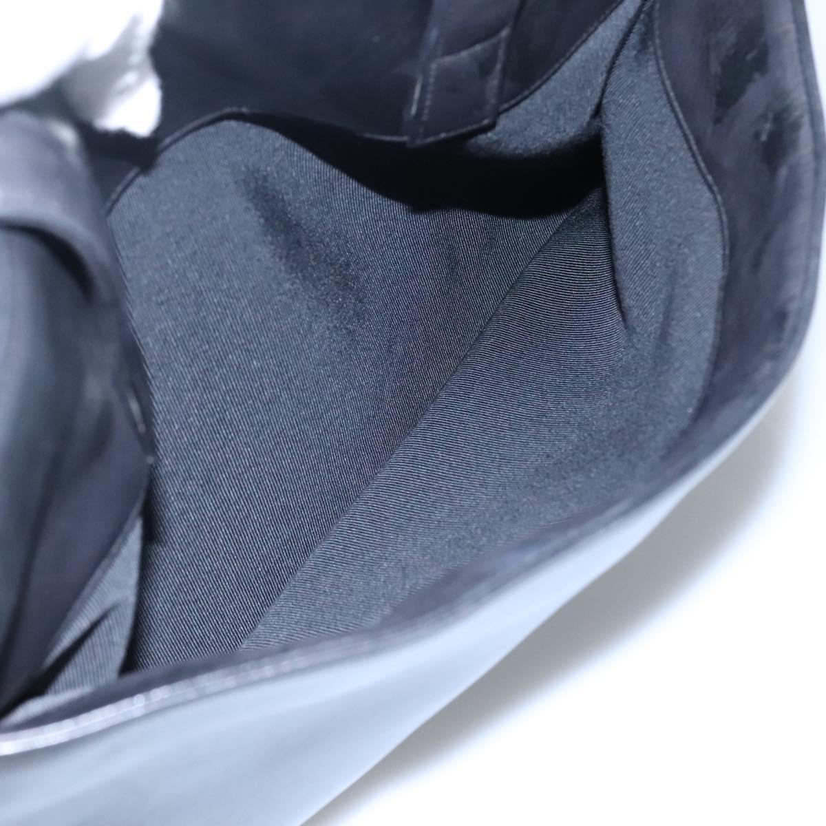 CHANEL Shoulder Bag Leather Black CC Auth bs22384