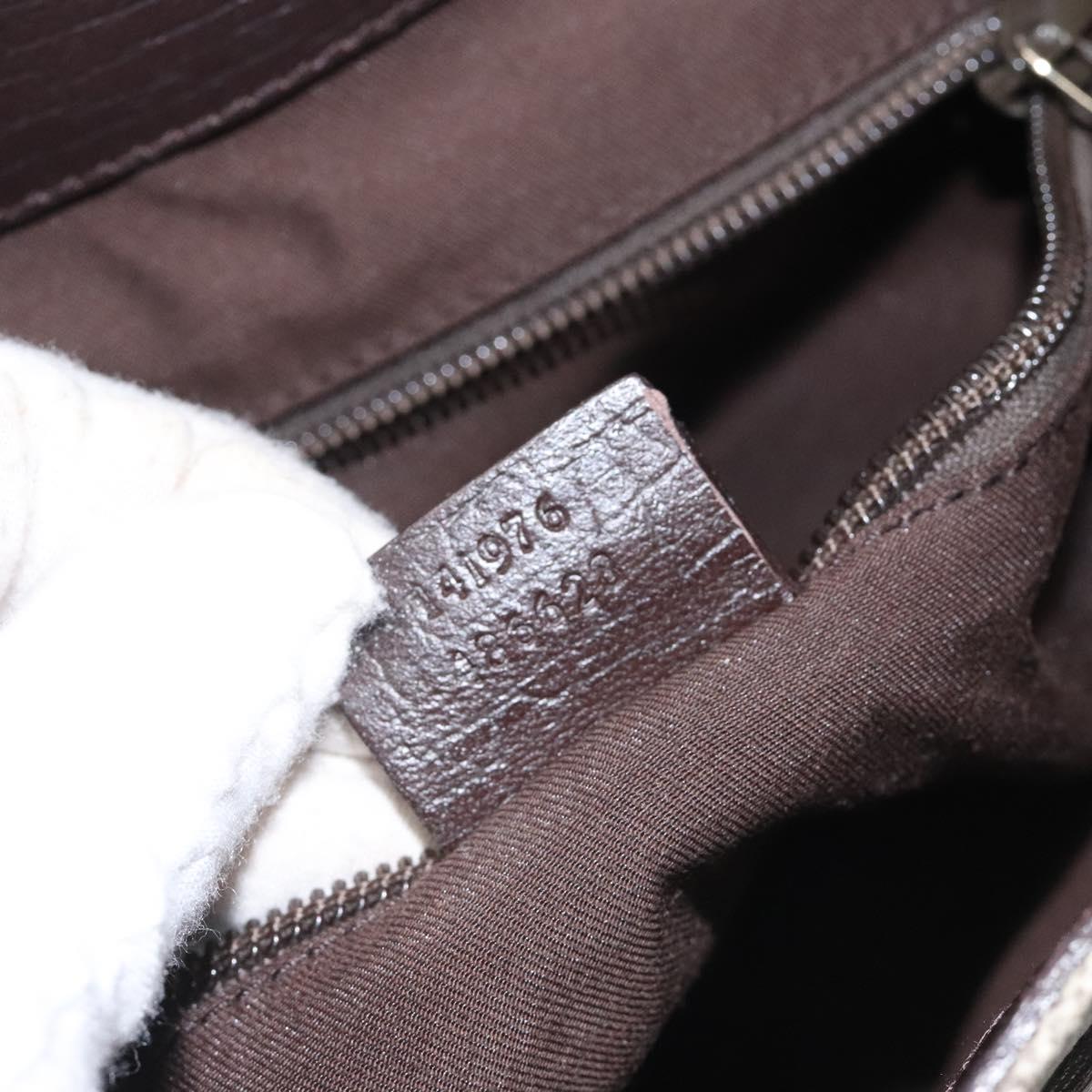 GUCCI GG Supreme Tote Bag PVC Beige 141976 Auth bs22395