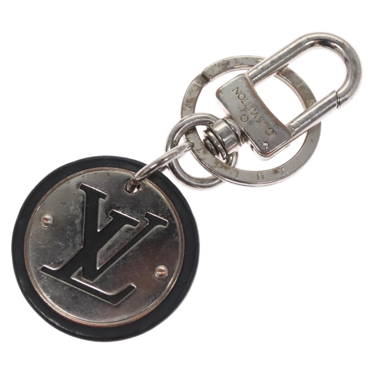 LOUIS VUITTON Charm metal Silver LV Auth bs22399