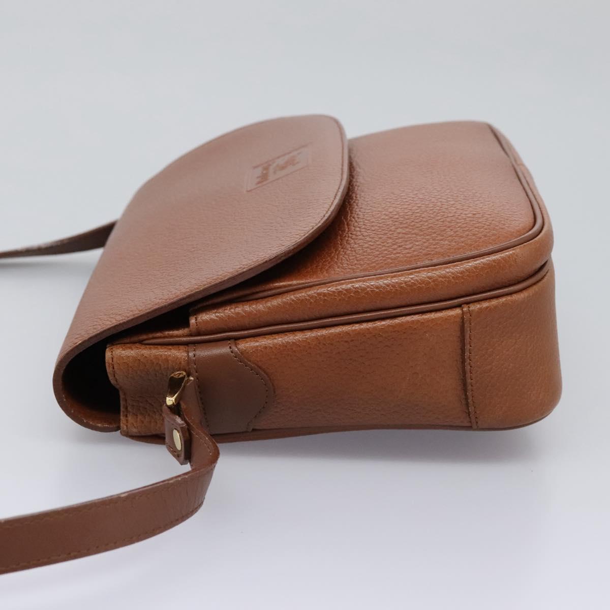 Burberrys Shoulder Bag Leather Brown Auth bs22432