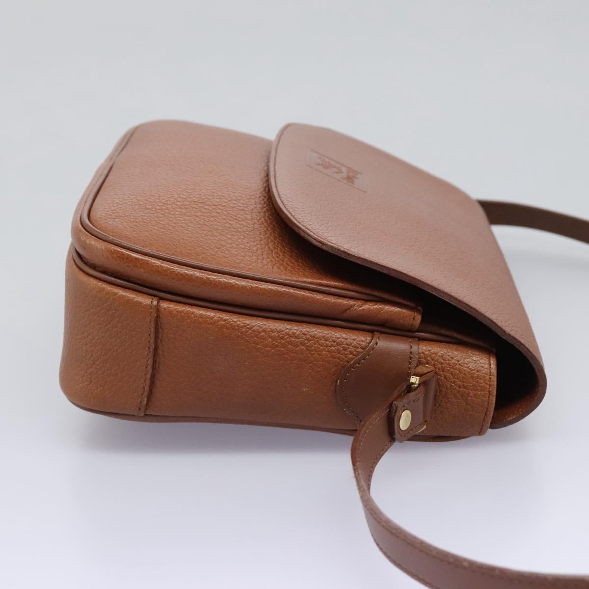 Burberrys Shoulder Bag Leather Brown Auth bs22432