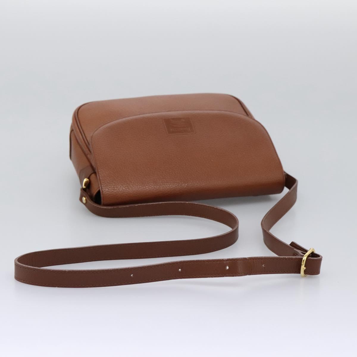 Burberrys Shoulder Bag Leather Brown Auth bs22432