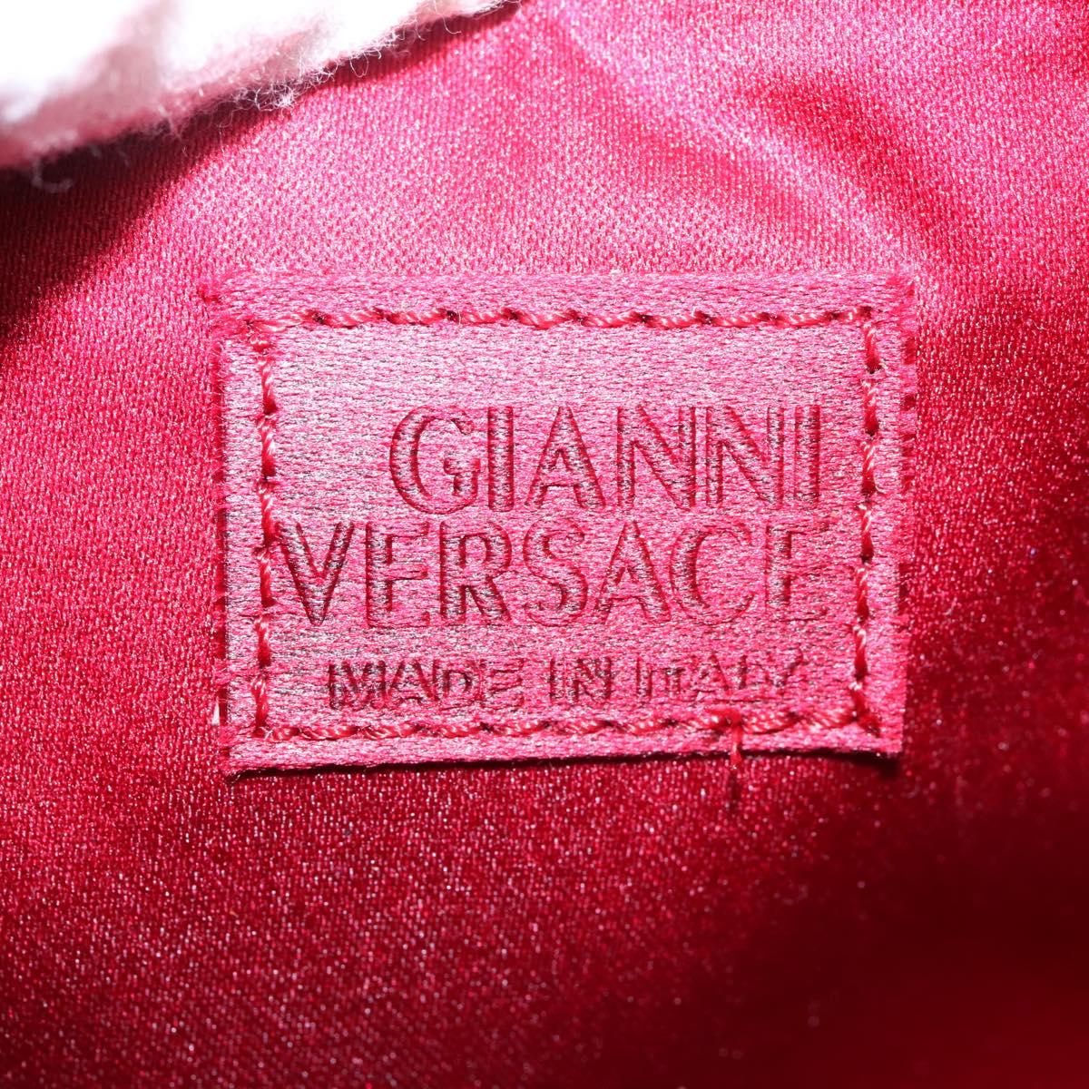 Gianni Versace Pouch Enamel Red Auth bs22441