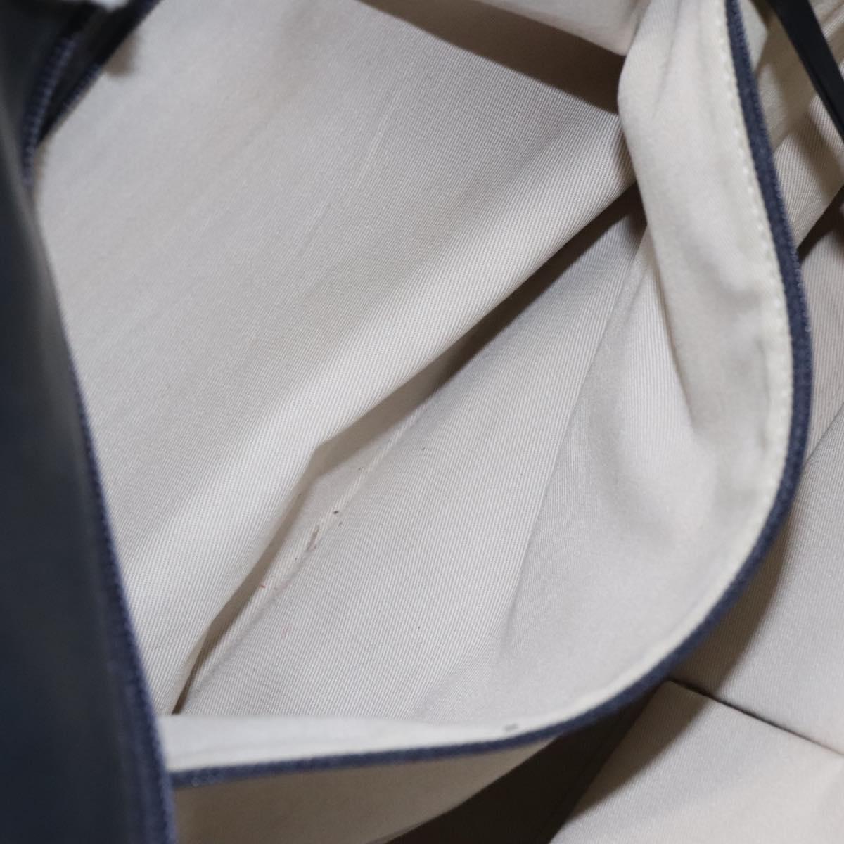 BURBERRY Tote Bag Canvas White Auth bs22443