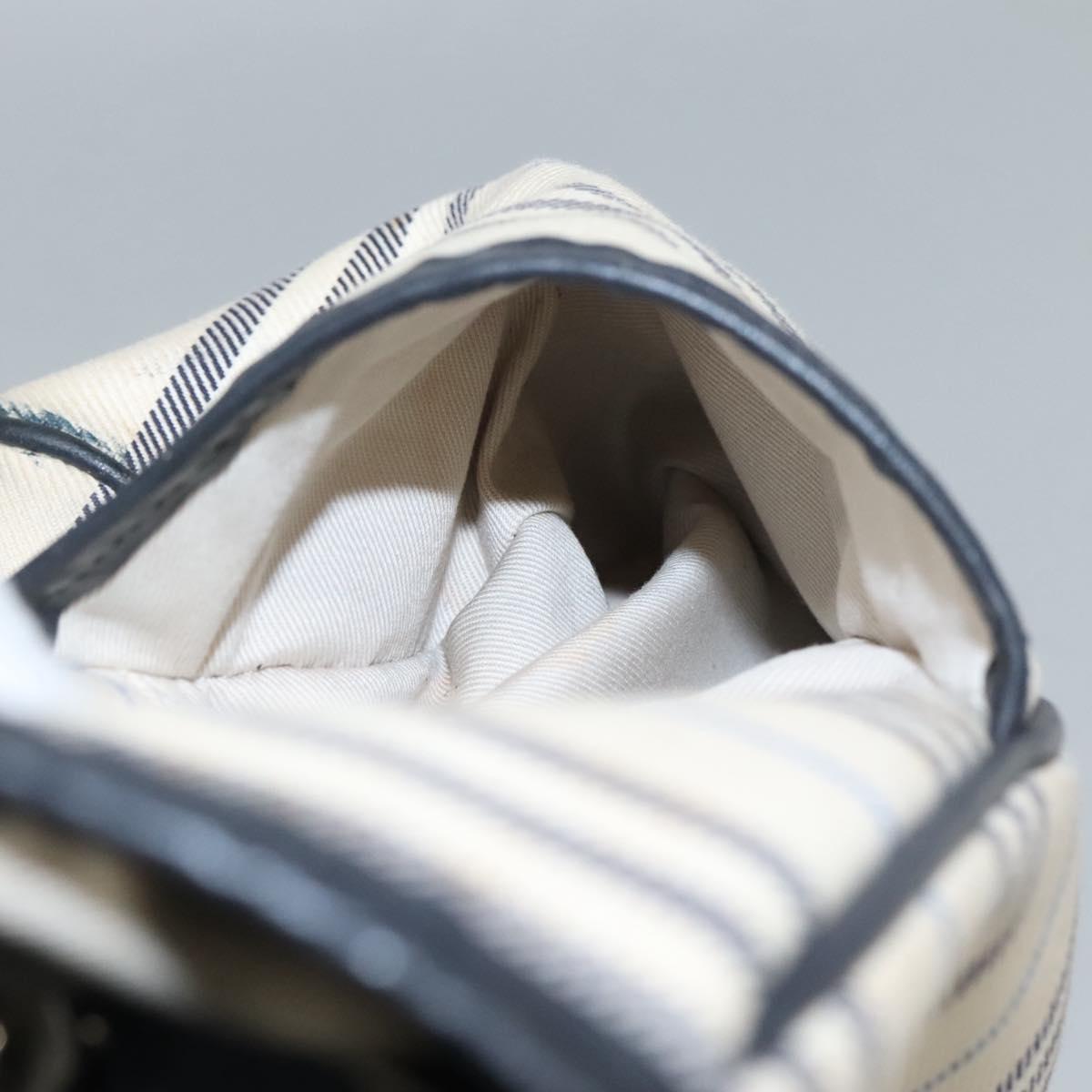 BURBERRY Tote Bag Canvas White Auth bs22443