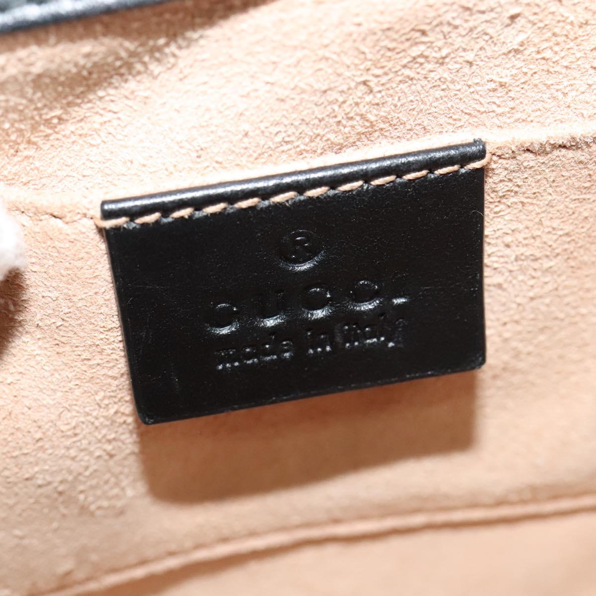 GUCCI GG Supreme Chain Shoulder Bag PVC Leather Beige 432182 Auth bs22457