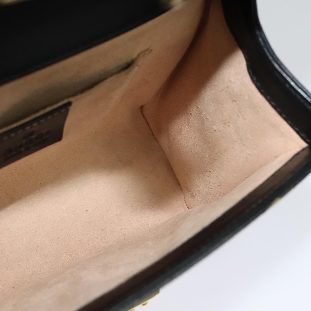 GUCCI GG Supreme Chain Shoulder Bag PVC Leather Beige 432182 Auth bs22457