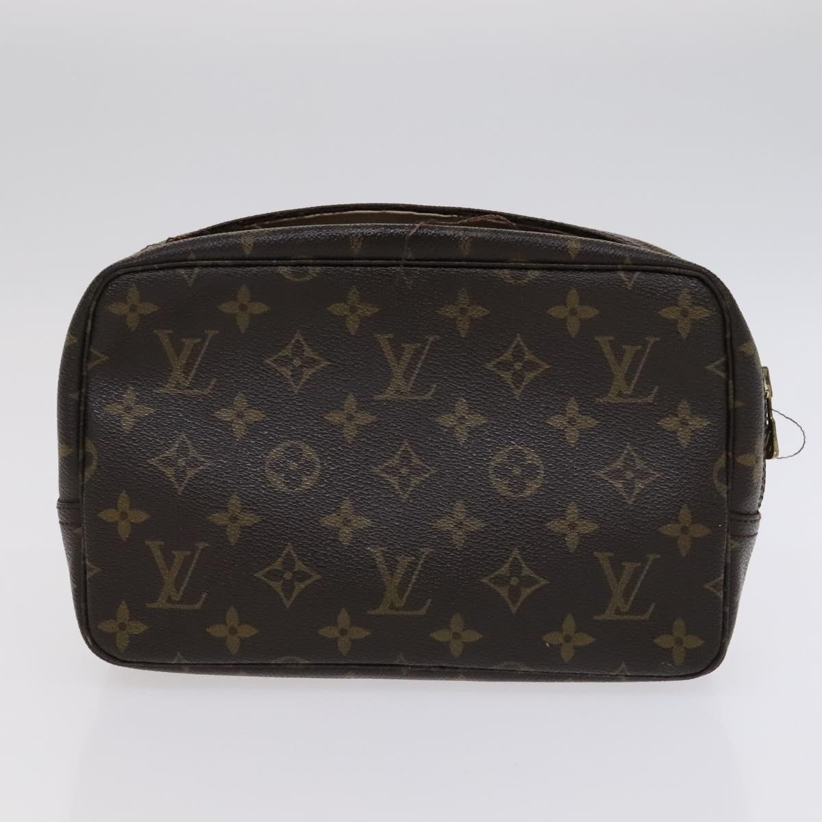 LOUIS VUITTON Monogram Trousse Toilette Clutch Bag 2Set LV Auth bs22553