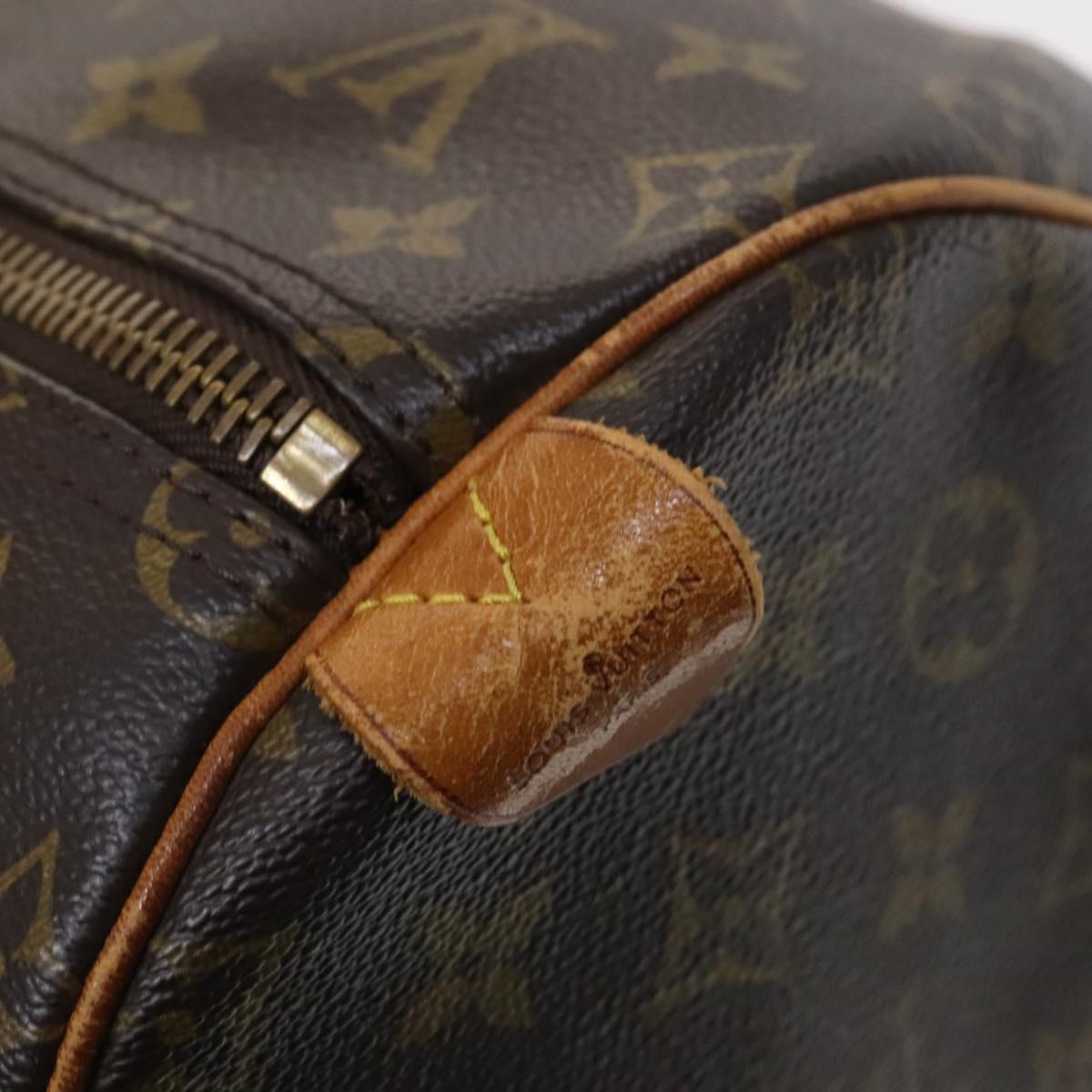 LOUIS VUITTON Monogram Keepall 55 Boston Bag M41424 LV Auth bs22585
