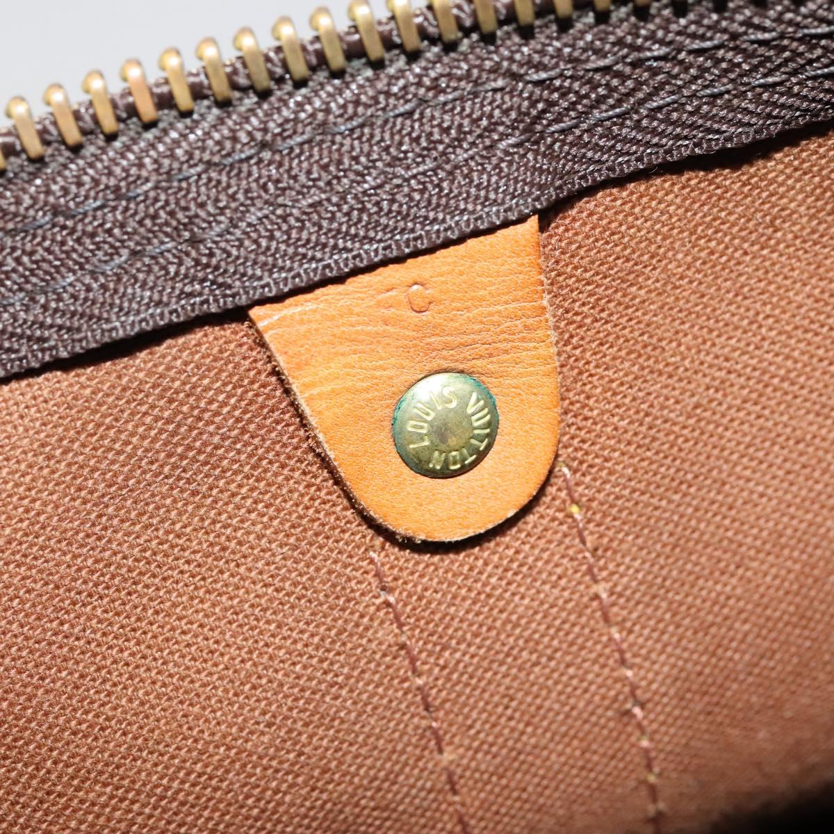 LOUIS VUITTON Monogram Keepall 55 Boston Bag M41424 LV Auth bs22585