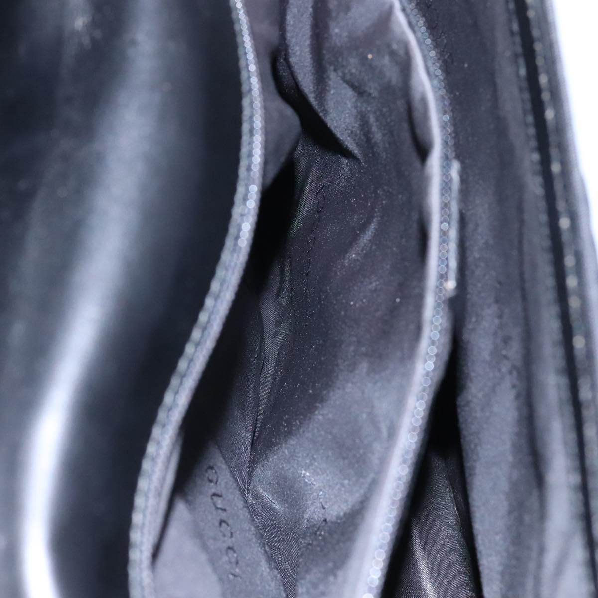 GUCCI Hand Bag Nylon Black 015 0235 Auth bs22614
