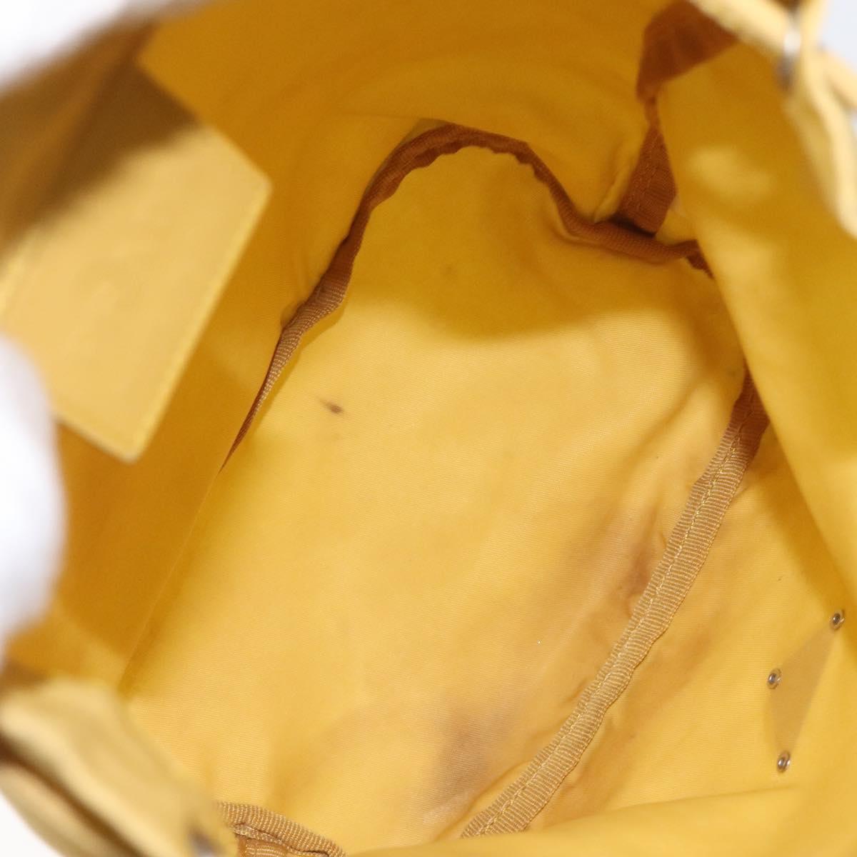 PRADA Pouch Nylon Yellow Auth bs22618