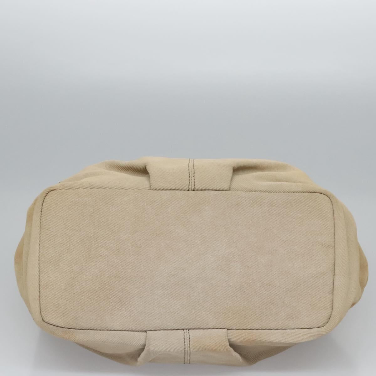 BURBERRY Tote Bag Canvas Beige Auth bs22667