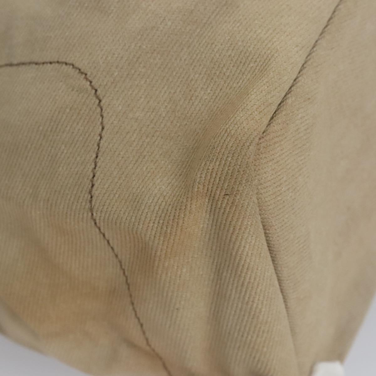 BURBERRY Tote Bag Canvas Beige Auth bs22667