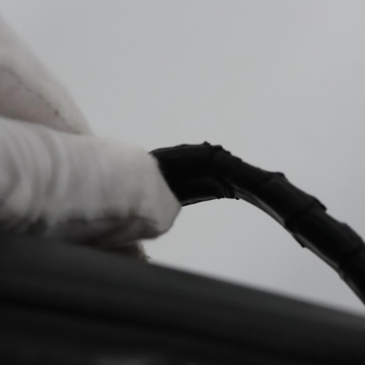 CHANEL Bicolore Vanity Hand Bag Leather Black CC Auth bs22678