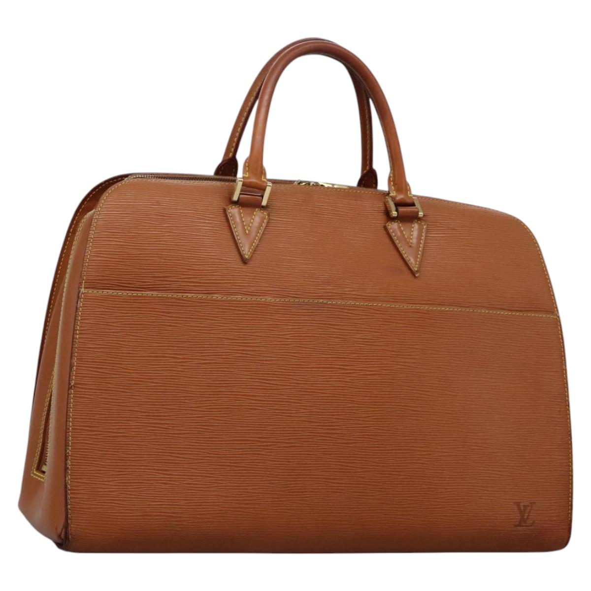 LOUIS VUITTON Epi Sorbonne Hand Bag Zipangu Gold M54518 LV Auth bs22681
