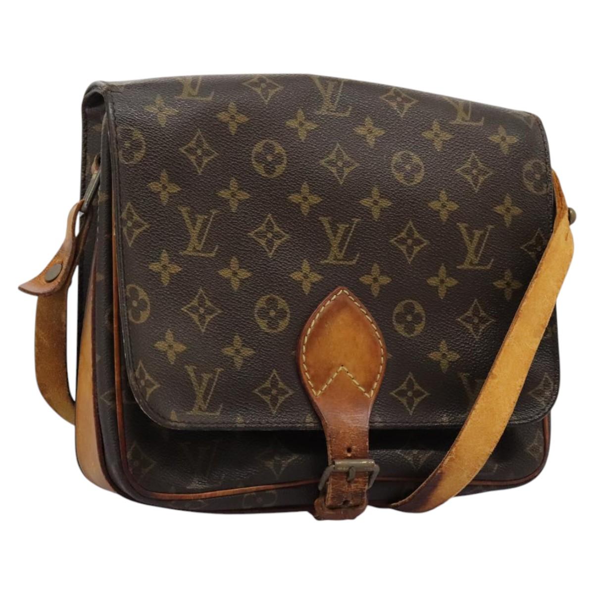 LOUIS VUITTON Monogram Cartouchiere GM Shoulder Bag M51252 LV Auth bs22682
