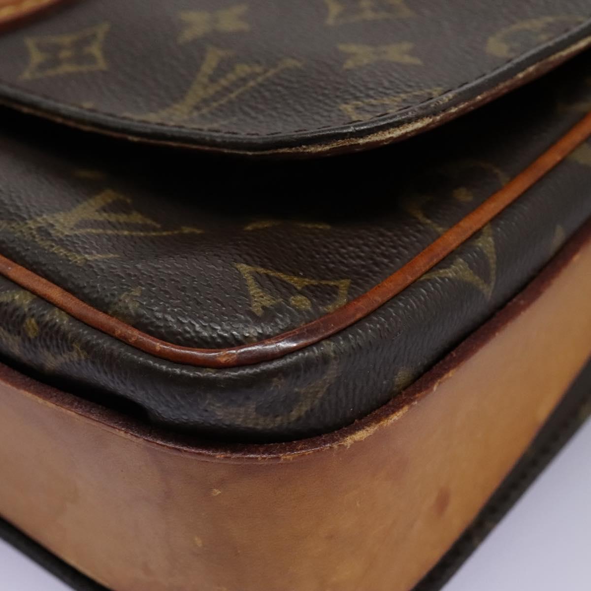 LOUIS VUITTON Monogram Cartouchiere GM Shoulder Bag M51252 LV Auth bs22682