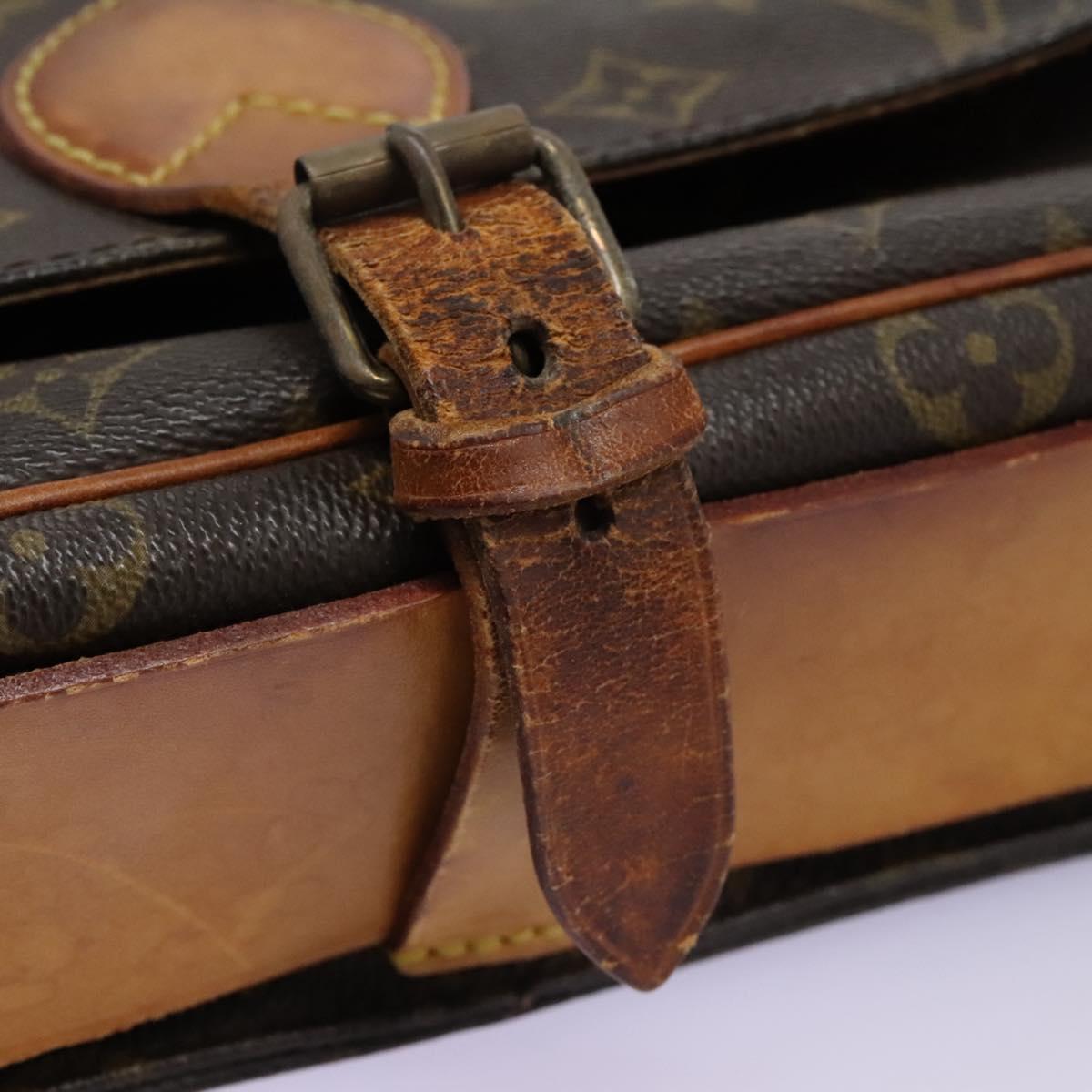 LOUIS VUITTON Monogram Cartouchiere GM Shoulder Bag M51252 LV Auth bs22682