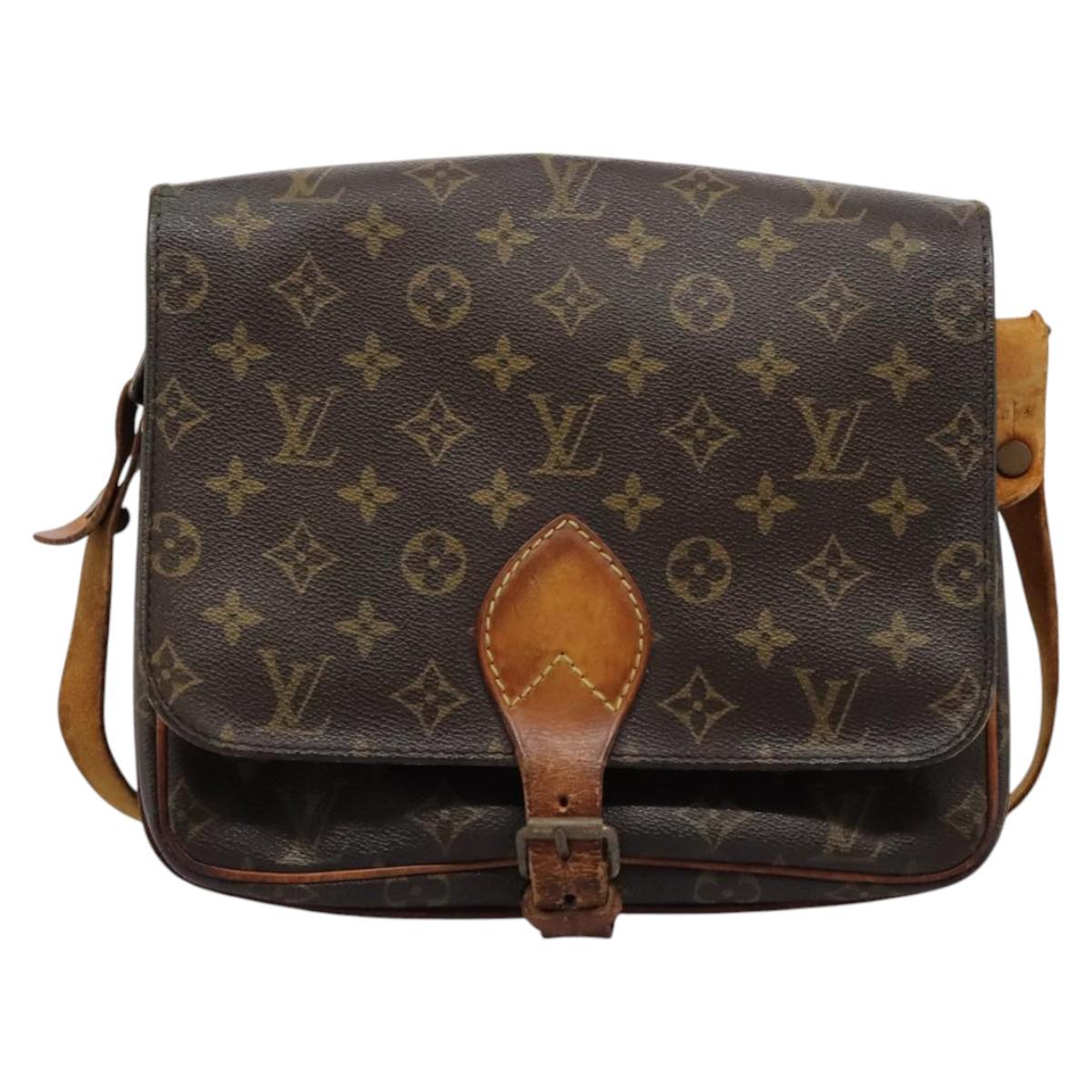 LOUIS VUITTON Monogram Cartouchiere GM Shoulder Bag M51252 LV Auth bs22682