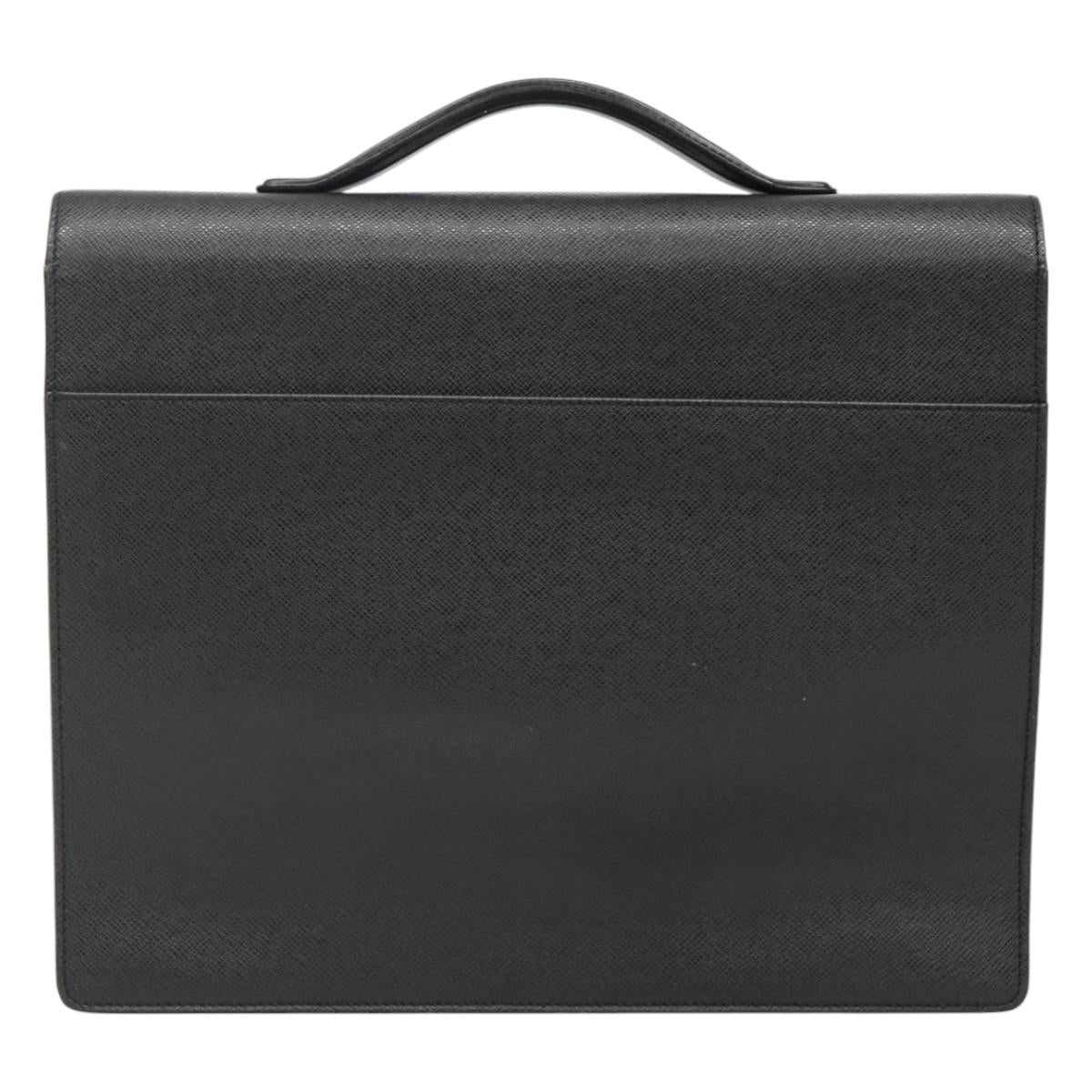 LOUIS VUITTON Taiga Serviette Kazan Business Bag Ardoise M30802 LV Auth bs22684