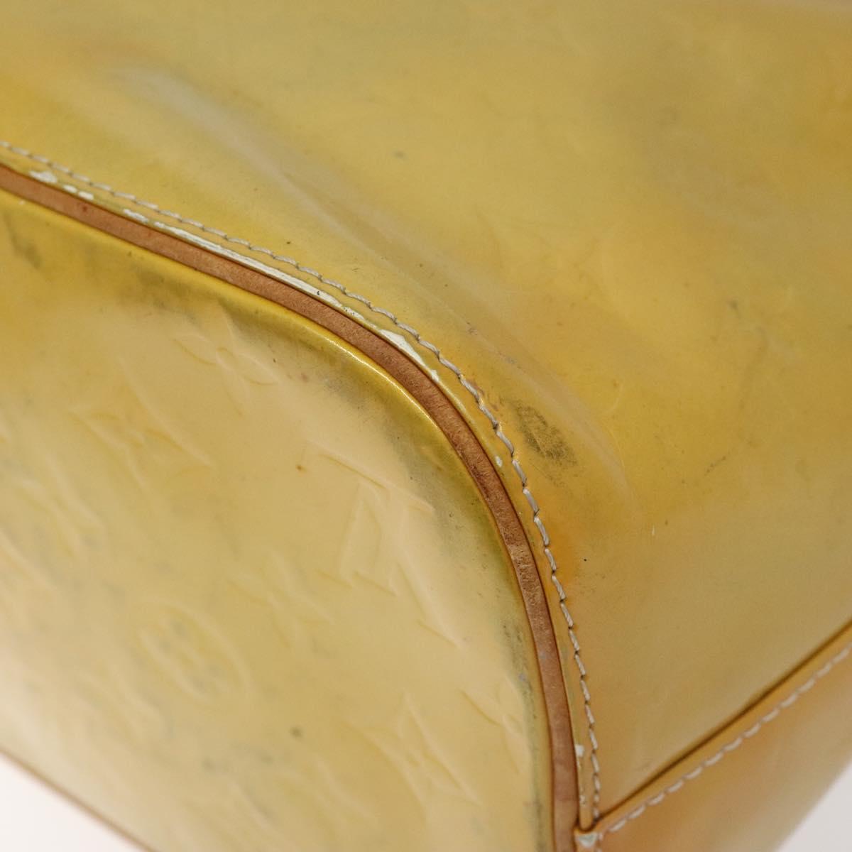 LOUIS VUITTON Monogram Vernis Houston Hand Bag Gris M91053 LV Auth bs22715