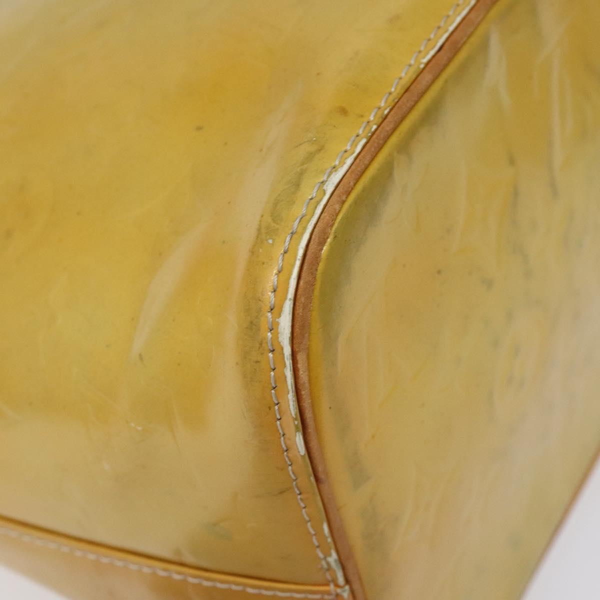 LOUIS VUITTON Monogram Vernis Houston Hand Bag Gris M91053 LV Auth bs22715