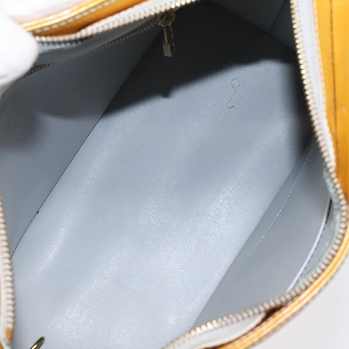 LOUIS VUITTON Monogram Vernis Houston Hand Bag Gris M91053 LV Auth bs22715