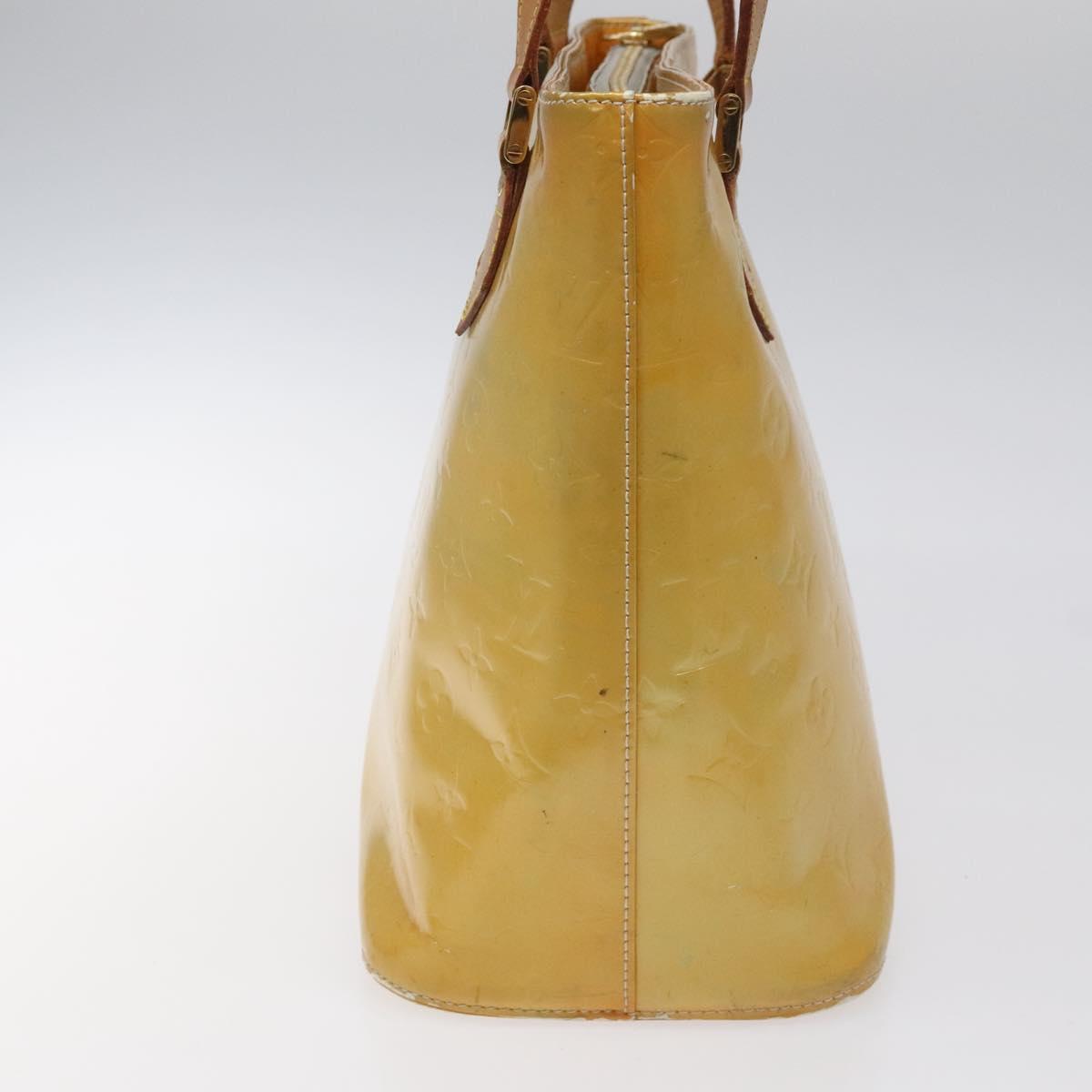 LOUIS VUITTON Monogram Vernis Houston Hand Bag Gris M91053 LV Auth bs22715