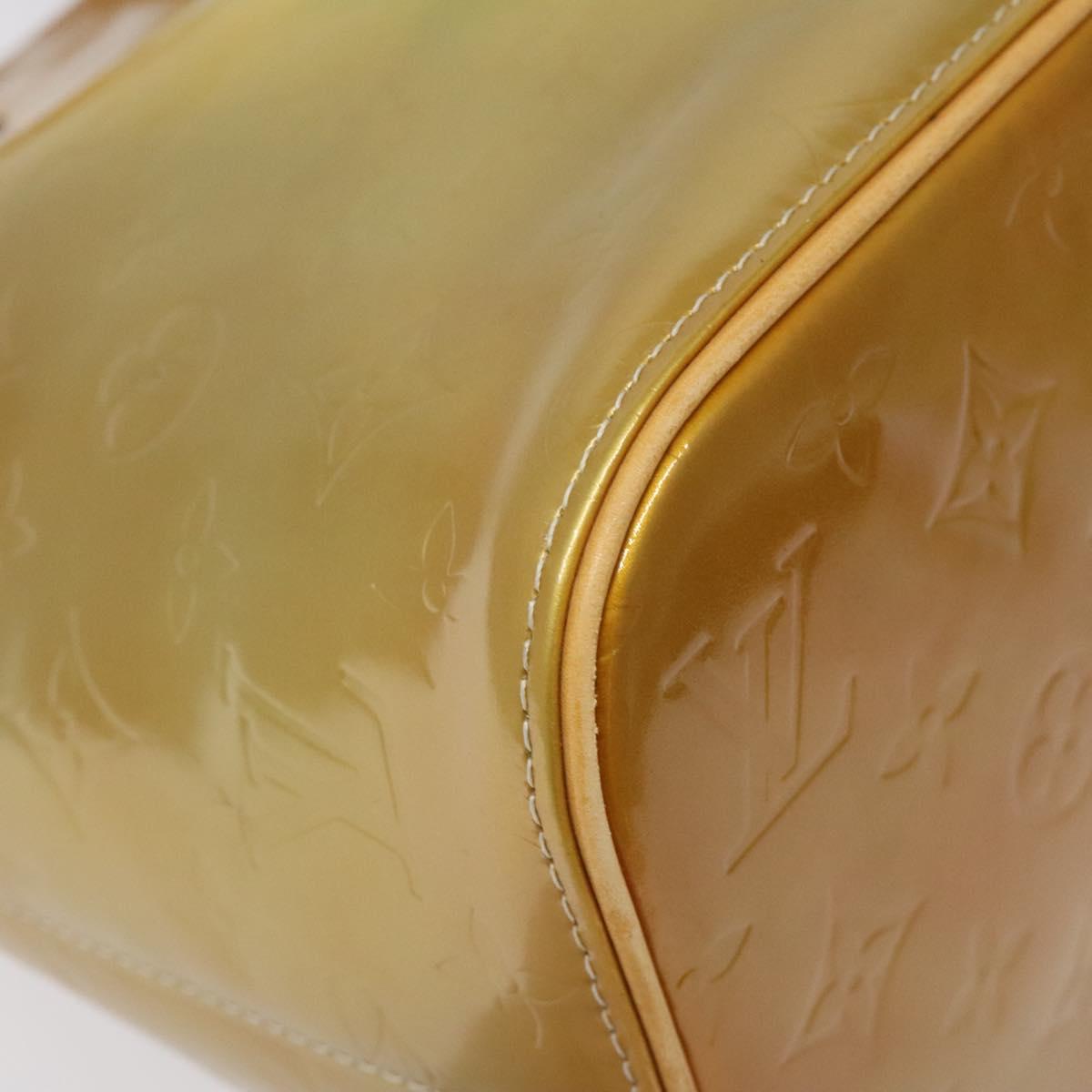 LOUIS VUITTON Monogram Vernis Houston Hand Bag Gris M91053 LV Auth bs22716