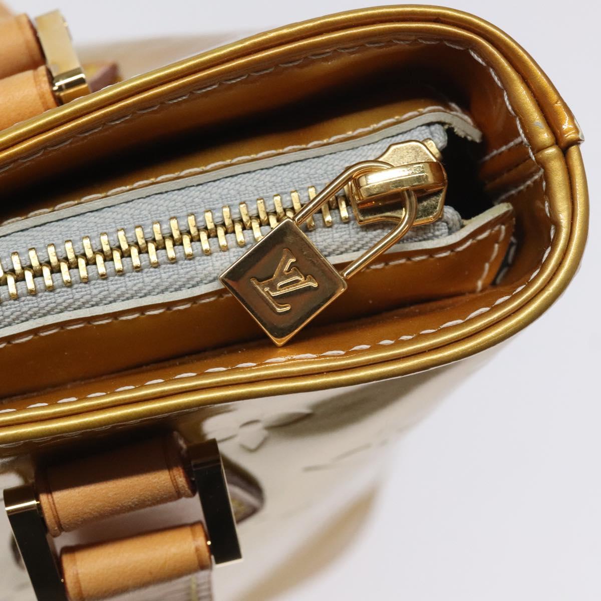 LOUIS VUITTON Monogram Vernis Houston Hand Bag Gris M91053 LV Auth bs22716