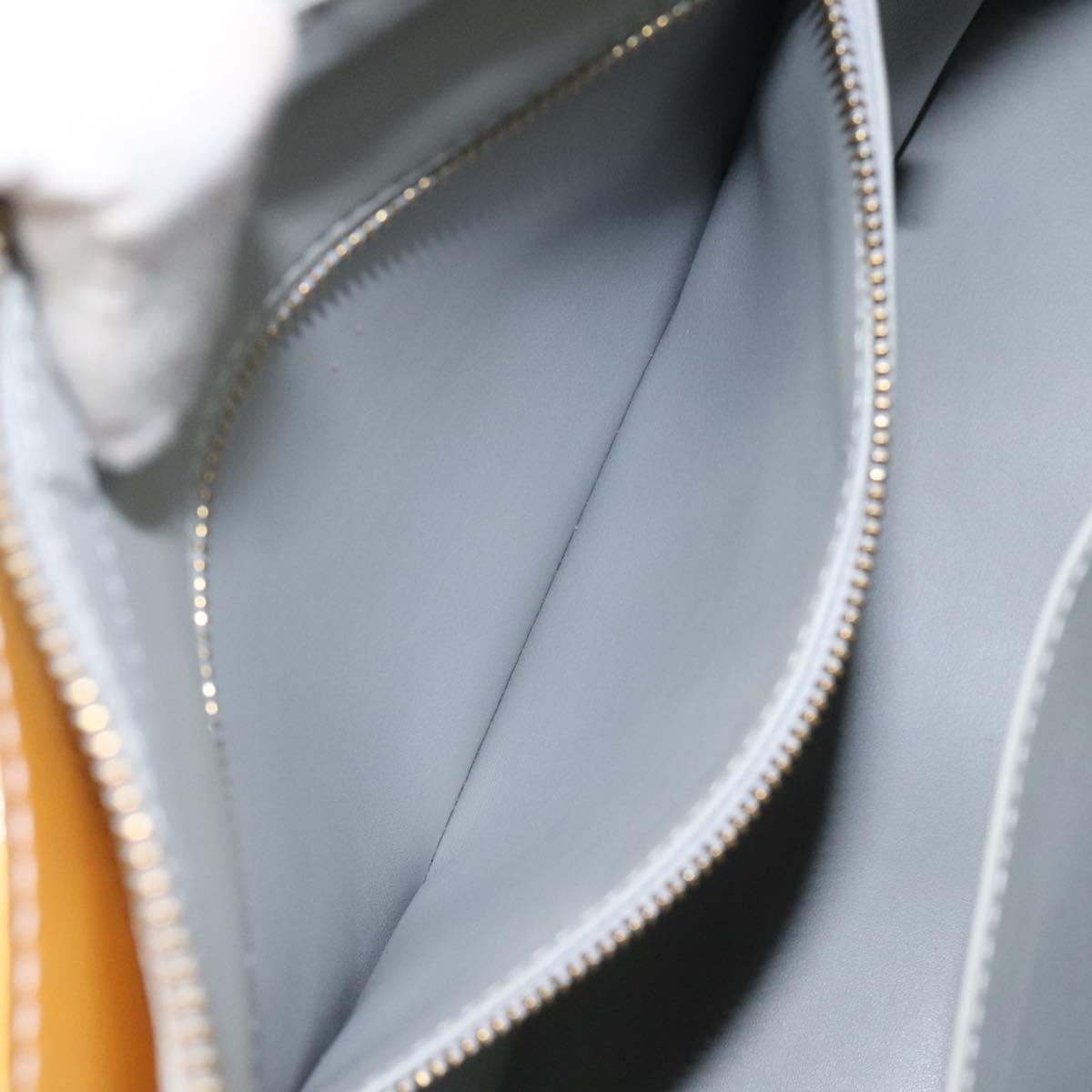 LOUIS VUITTON Monogram Vernis Houston Hand Bag Gris M91053 LV Auth bs22716