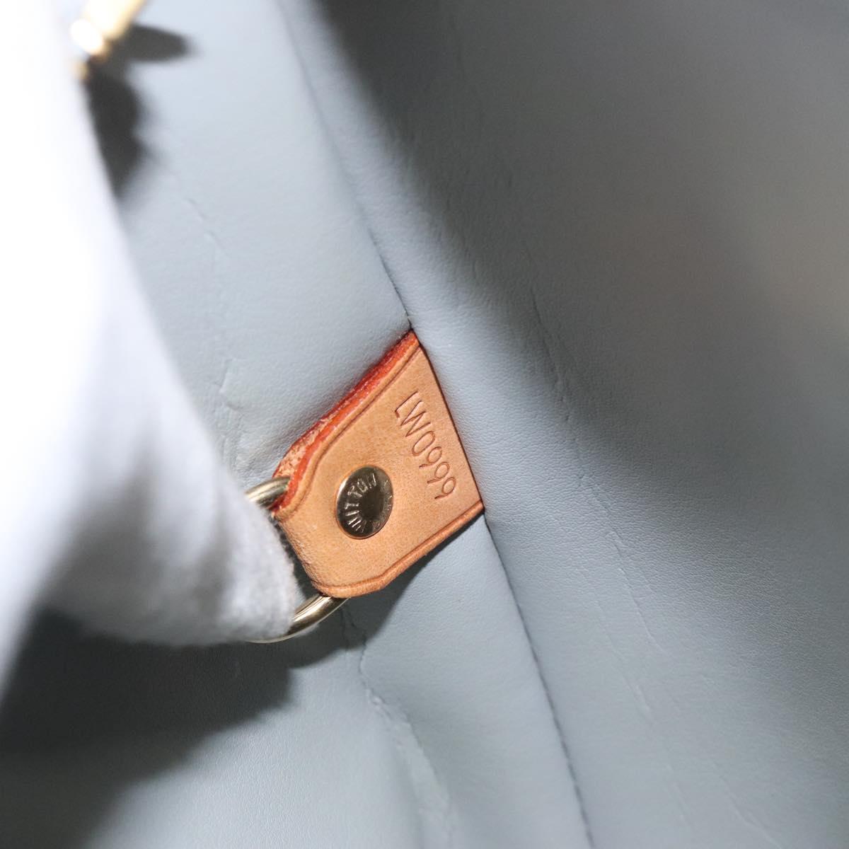 LOUIS VUITTON Monogram Vernis Houston Hand Bag Gris M91053 LV Auth bs22716