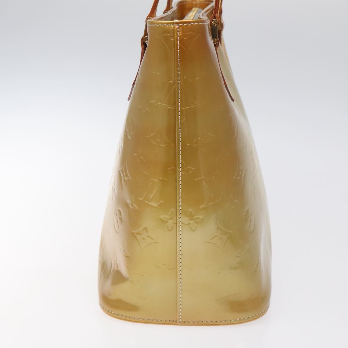 LOUIS VUITTON Monogram Vernis Houston Hand Bag Gris M91053 LV Auth bs22716