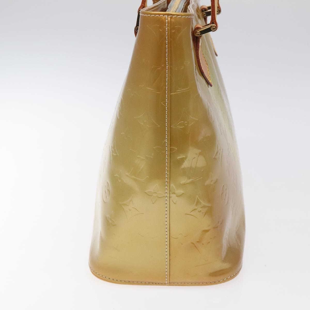 LOUIS VUITTON Monogram Vernis Houston Hand Bag Gris M91053 LV Auth bs22716