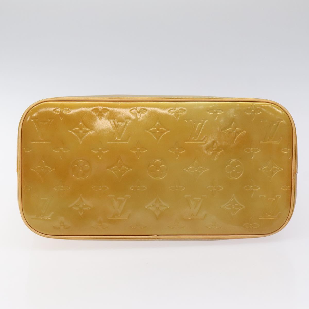 LOUIS VUITTON Monogram Vernis Houston Hand Bag Gris M91053 LV Auth bs22716