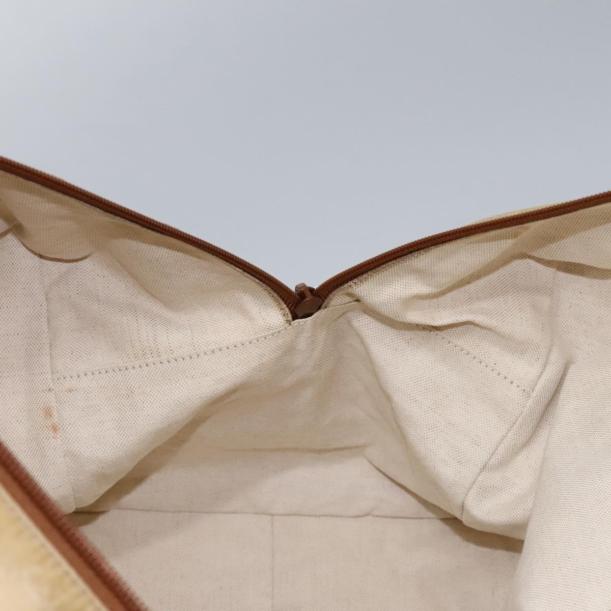GUCCI GG Canvas Boston Bag Nylon Beige 153240 Auth bs22834