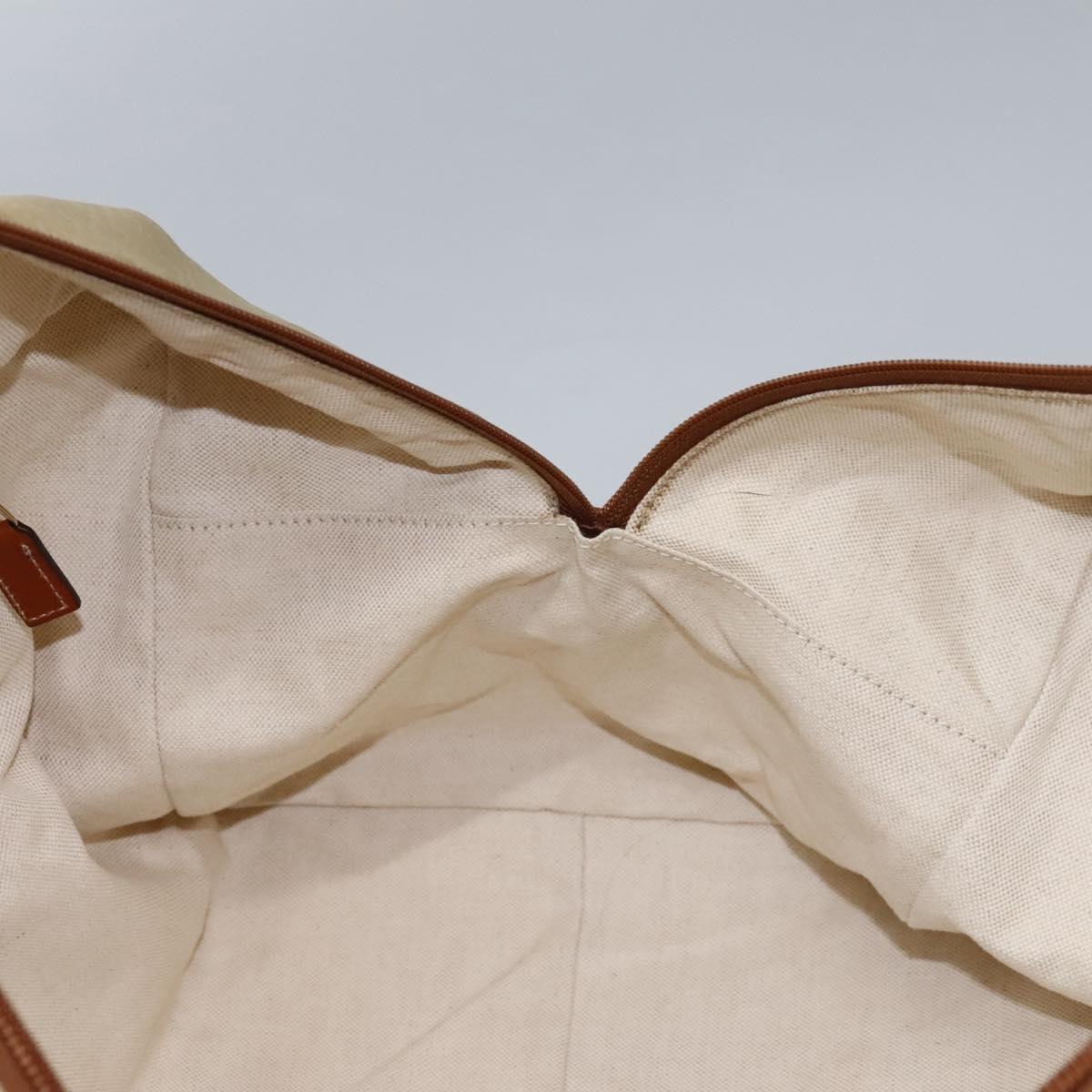 GUCCI GG Canvas Boston Bag Nylon Beige 153240 Auth bs22834