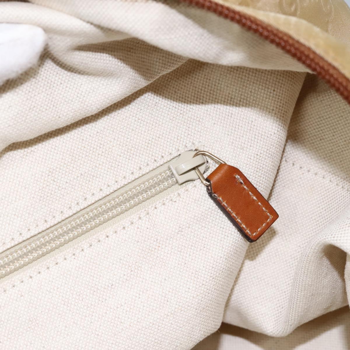 GUCCI GG Canvas Boston Bag Nylon Beige 153240 Auth bs22834