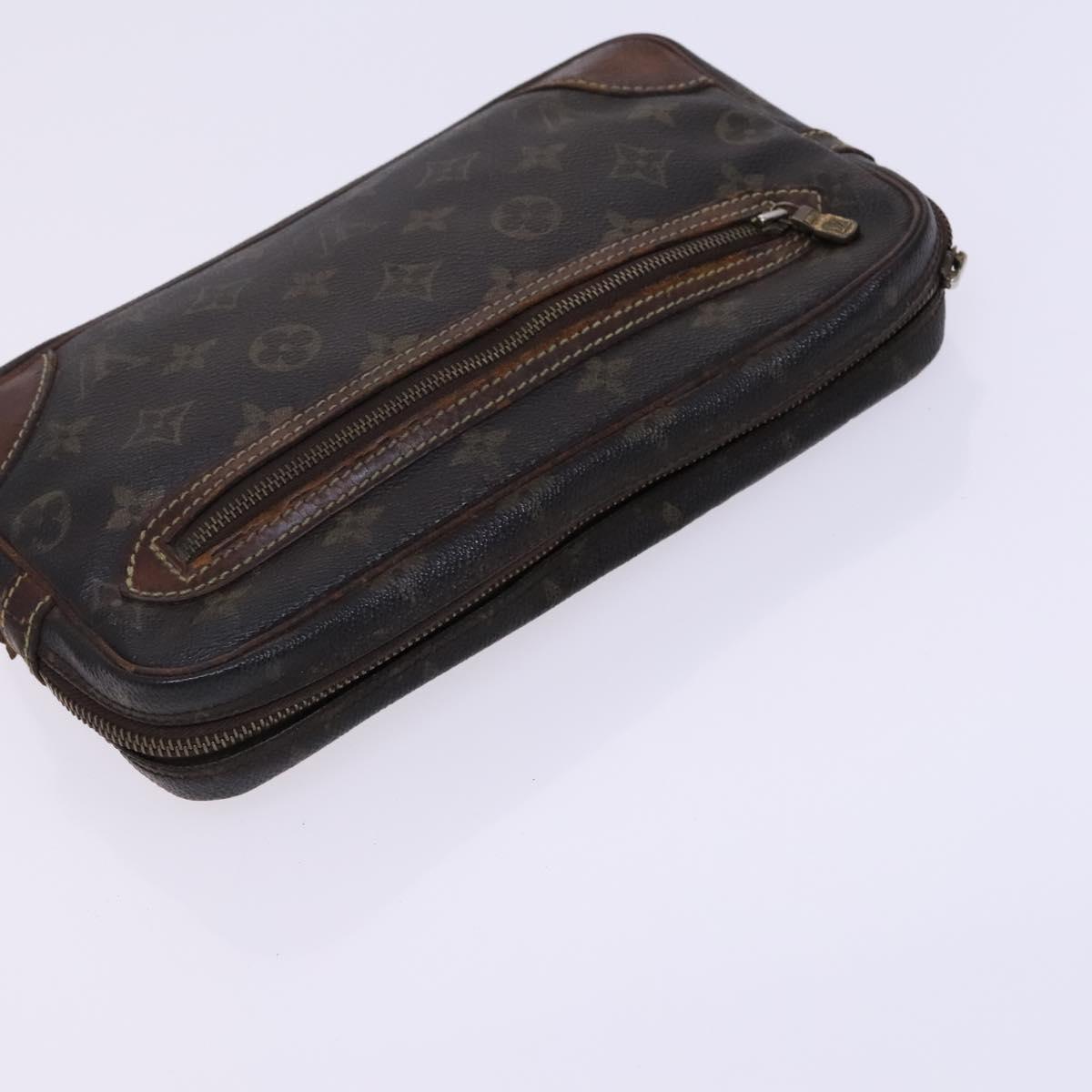 LOUIS VUITTON Monogram Clutch Bag 2 Set LV Auth bs22909