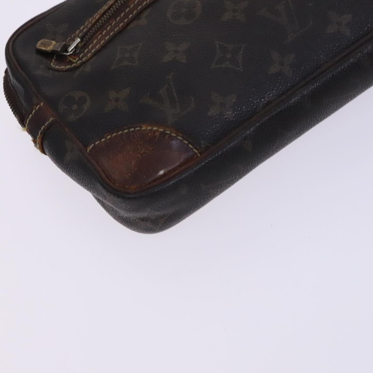 LOUIS VUITTON Monogram Clutch Bag 2 Set LV Auth bs22909