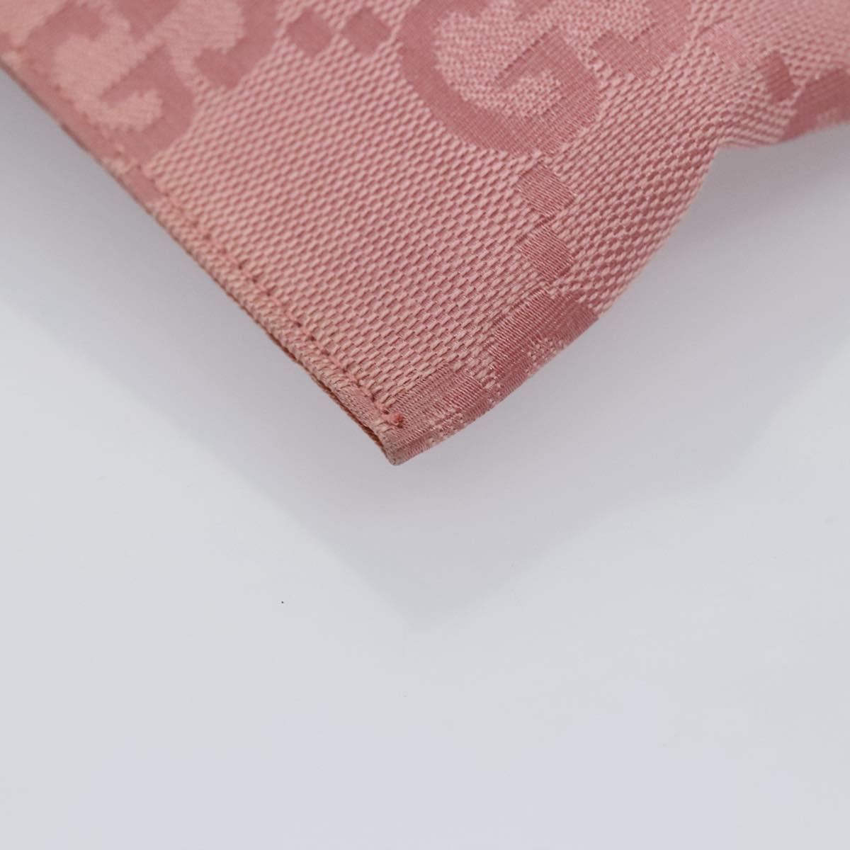 GUCCI GG Canvas Waist bag Pink Silver 037 1312 Auth bs22943