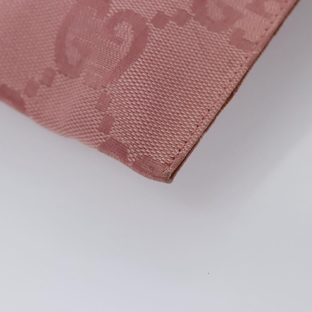 GUCCI GG Canvas Waist bag Pink Silver 037 1312 Auth bs22943