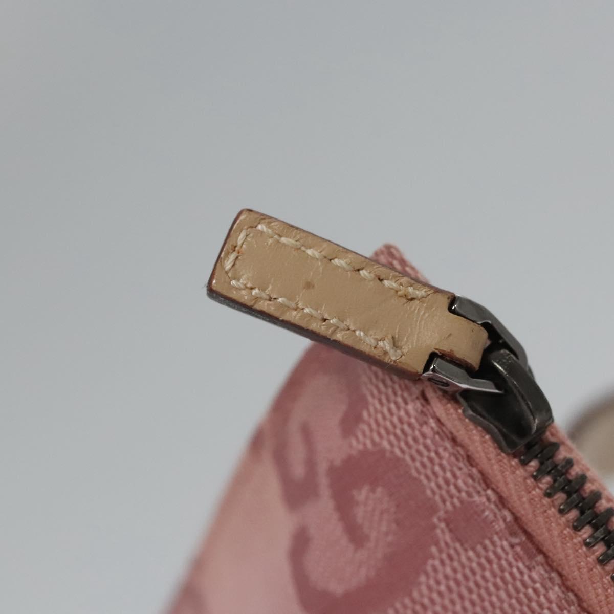 GUCCI GG Canvas Waist bag Pink Silver 037 1312 Auth bs22943