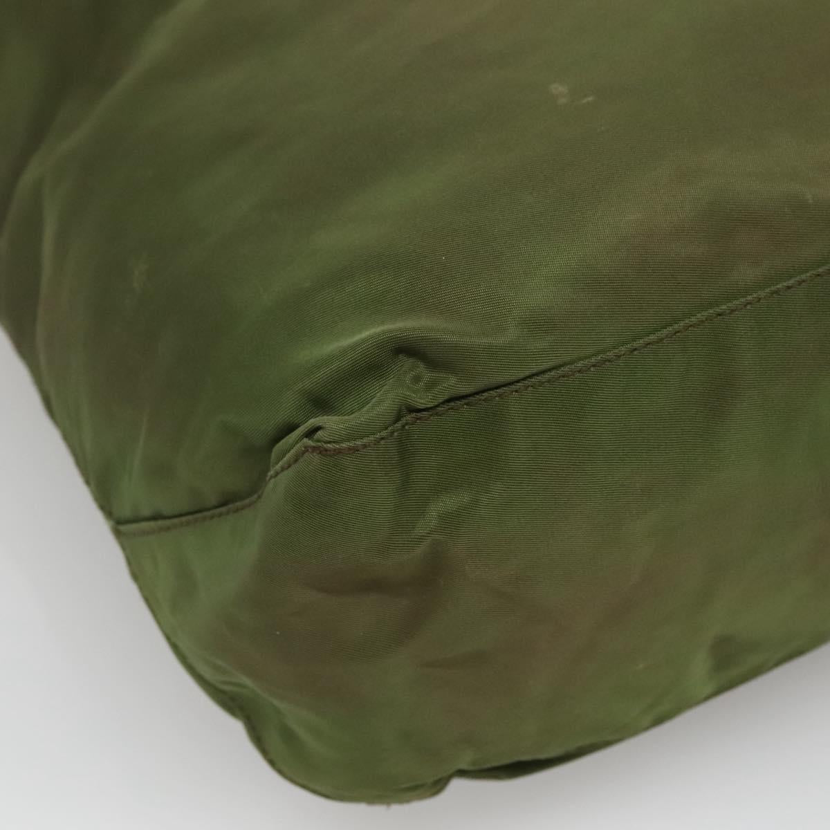 PRADA Tote Bag Nylon Khaki Auth bs22979