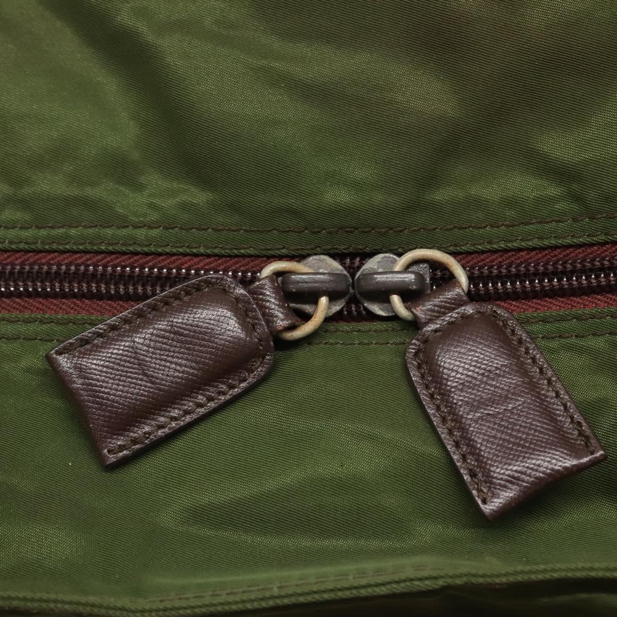 PRADA Tote Bag Nylon Khaki Auth bs22979