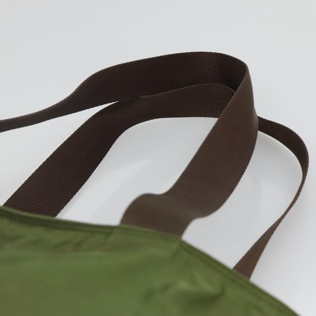 PRADA Tote Bag Nylon Khaki Auth bs22979