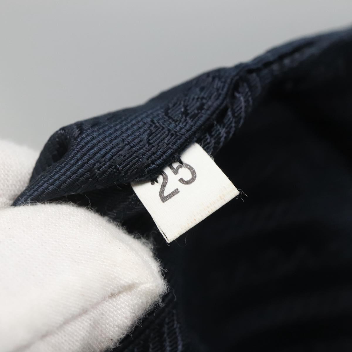 PRADA Hand Bag Nylon Navy Silver Auth bs22993